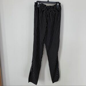M. Fasis 100% Rayon Striped Pants Size S